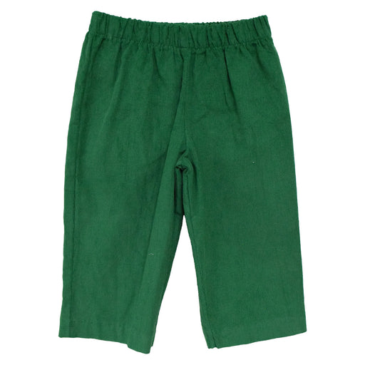 Kelly Green Corduroy Boys Pull on Pants