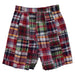 Red and Navy Patchwork Boys Short