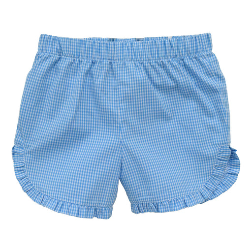 Turquoise Mini Check Girls Short