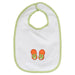 Flip Flop Applique Bib White Towel