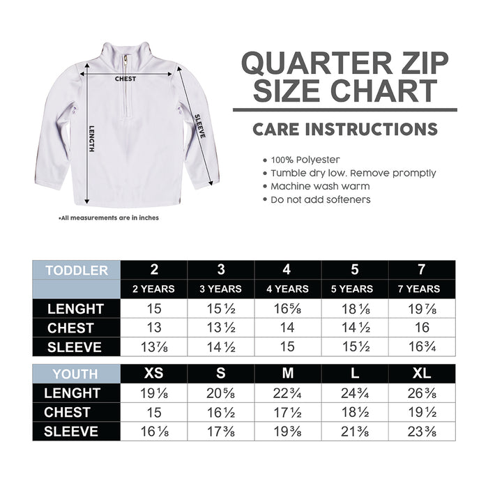 Central Florida Stripes Black Long Sleeve Quarter Zip Sweatshirt - Vive La Fête - Online Apparel Store