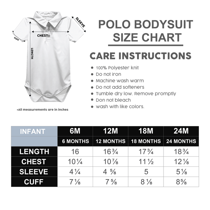 Canada Soccer Vive La Fete Solid Polo Bodysuit - White - Vive La Fête - Online Apparel Store