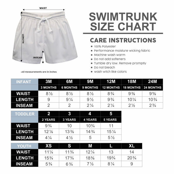 Louisiana Monroe Warhawks ULM Vive La Fete Game Day Maroon White Gold Flag Swimtrunks V1 - Vive La Fête - Online Apparel Store