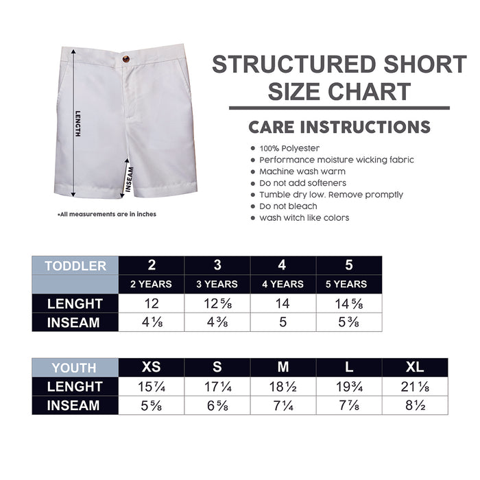 Navy Solid Structured Shorts - Vive La Fête - Online Apparel Store