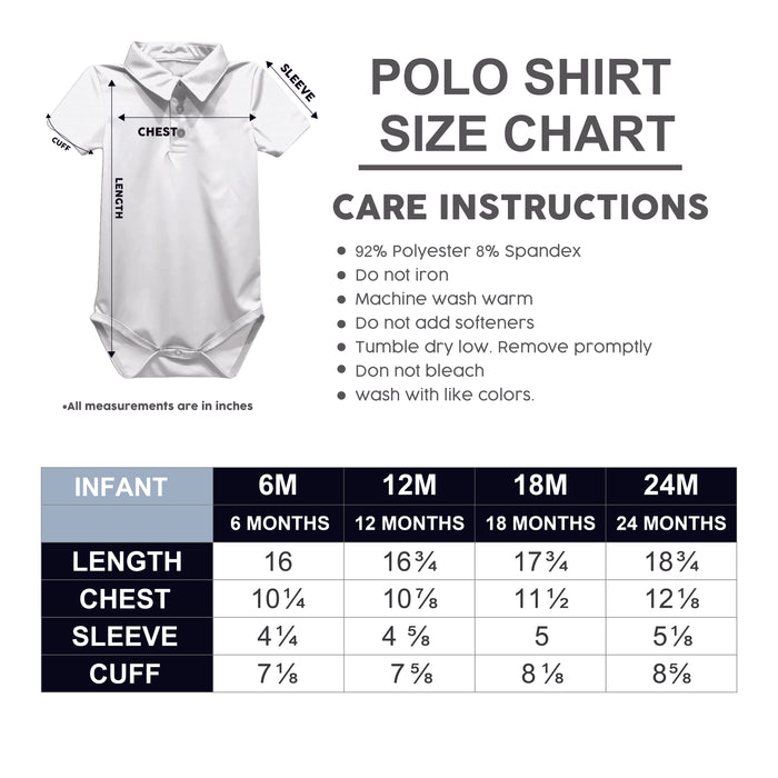 FC Barcelona Repeat Logo Navy Short Sleeve Polo Bodysuit - Vive La Fête - Online Apparel Store