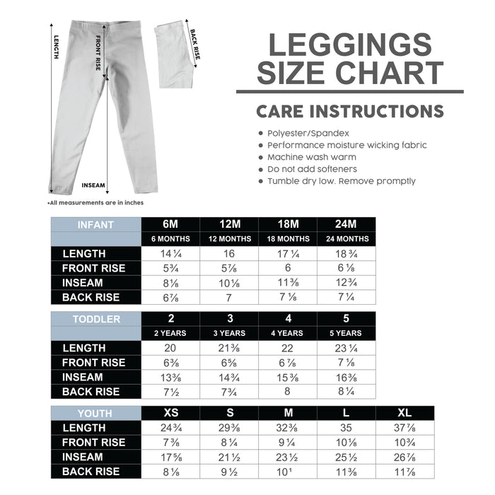 Tarleton State University Vive La Fete Girls Game Day All Over Logo Elastic Waist Classic Play Purple Leggings Tights - Vive La Fête - Online Apparel Store