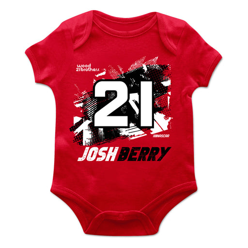 Josh Berry Cotton Short Sleeve Bodysuit Red