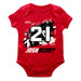Josh Berry Cotton Short Sleeve Bodysuit Red