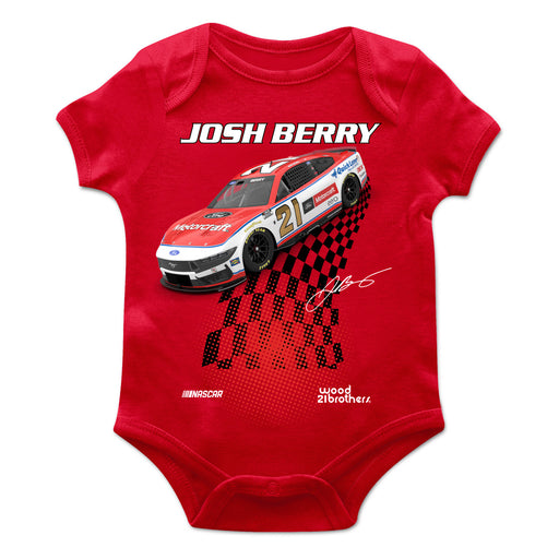 Josh Berry Cotton Short Sleeve Bodysuit Red