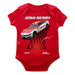 Josh Berry Cotton Short Sleeve Bodysuit Red