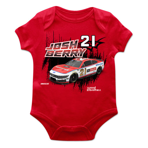 Josh Berry Cotton Short Sleeve Bodysuit Red