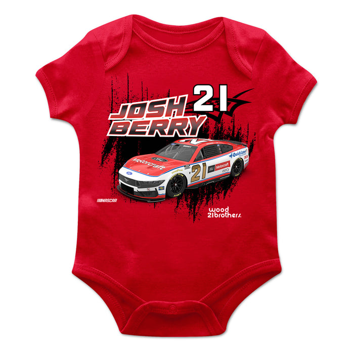 Josh Berry Cotton Short Sleeve Bodysuit Red