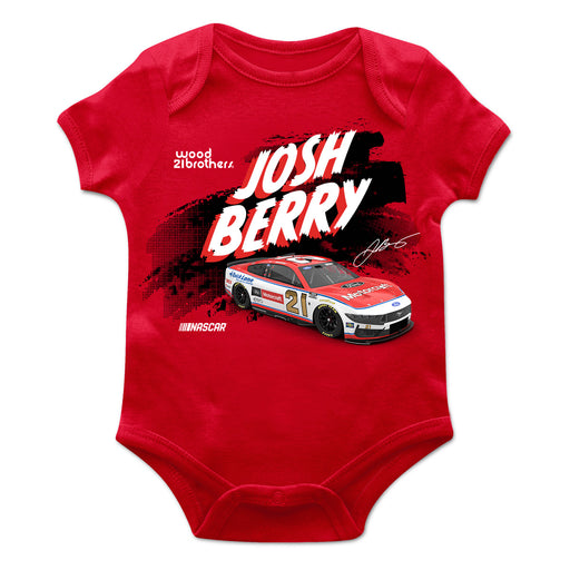 Josh Berry Cotton Short Sleeve Bodysuit Red