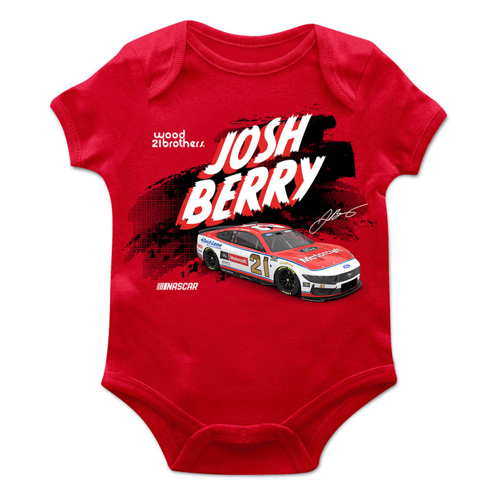 Josh Berry Cotton Short Sleeve Bodysuit Red