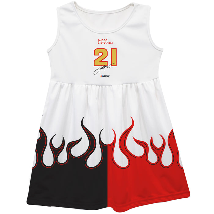 Josh Berry Vive La Fete NASCAR Car - Flames Tank Dress White