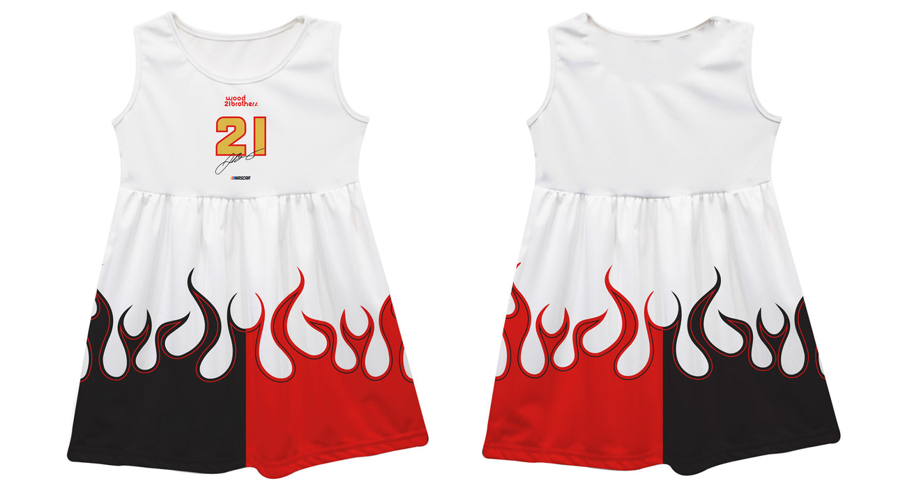 Josh Berry Vive La Fete NASCAR Car - Flames Tank Dress White