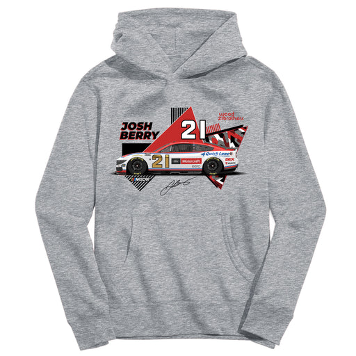 Josh Berry Vive La Fete NASCAR Pullover Cotton Hoodie Gray