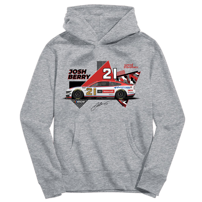 Josh Berry Vive La Fete NASCAR Pullover Cotton Hoodie Gray