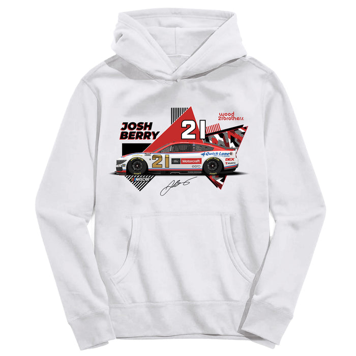 Josh Berry Vive La Fete NASCAR Pullover Cotton Hoodie White