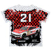 Josh Berry Vive La Fete NASCAR Checkered Racing Car T-Shirt Red