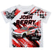 Josh Berry Vive La Fete NASCAR Abstract Kids T-Shirt Red