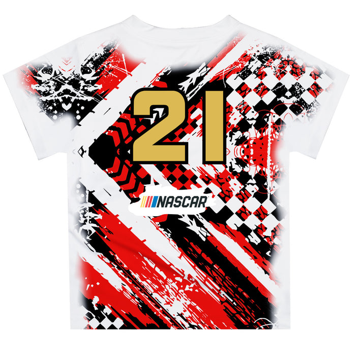 Josh Berry Vive La Fete NASCAR Abstract Kids T-Shirt Red