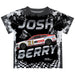 Josh Berry Vive La Fete NASCAR Abstract Kids T-Shirt Black