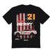 Josh Berry Vive La Fete NASCAR American Flag Cotton T-Shirt Black