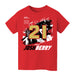 Josh Berry Vive La Fete NASCAR Fire number Cotton T-Shirt Red