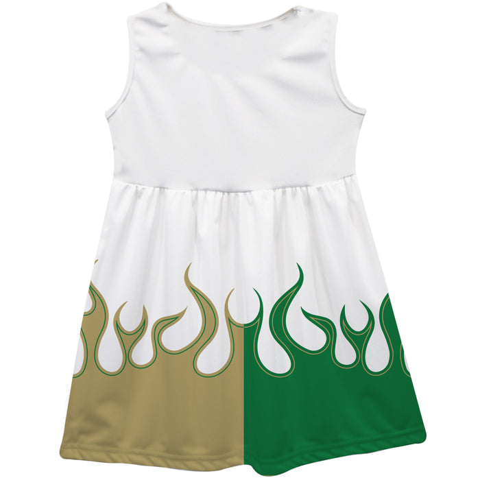 John Hunter Vive La Fete NASCAR Car - Flames Tank Dress White