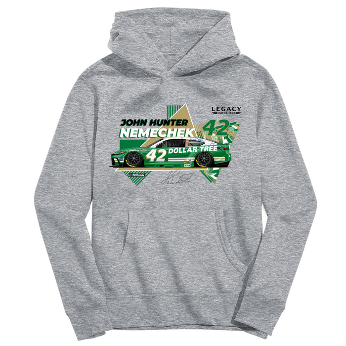 John Hunter Vive La Fete NASCAR Pullover Cotton Hoodie Grey