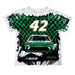 John Hunter Vive La Fete NASCAR Checkered Racing Car T-Shirt Green