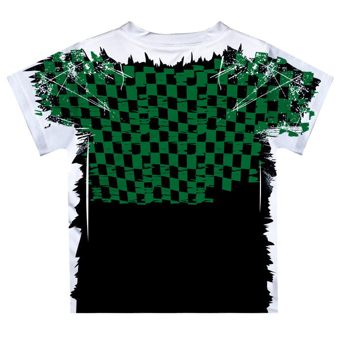 John Hunter Vive La Fete NASCAR Checkered Racing Car T-Shirt Green