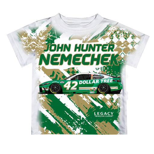 John Hunter Vive La Fete NASCAR Abstract Kids T-Shirt Green