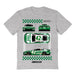 John Hunter Vive La Fete NASCAR Car View Cotton T-Shirt Grey