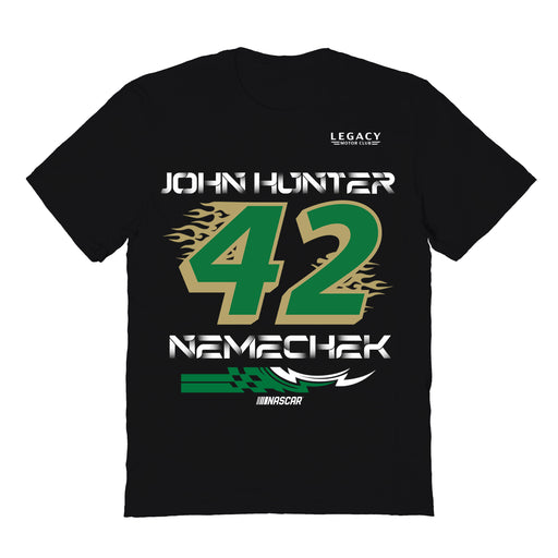 John Hunter Vive La Fete NASCAR Fire number Cotton T-Shirt Black