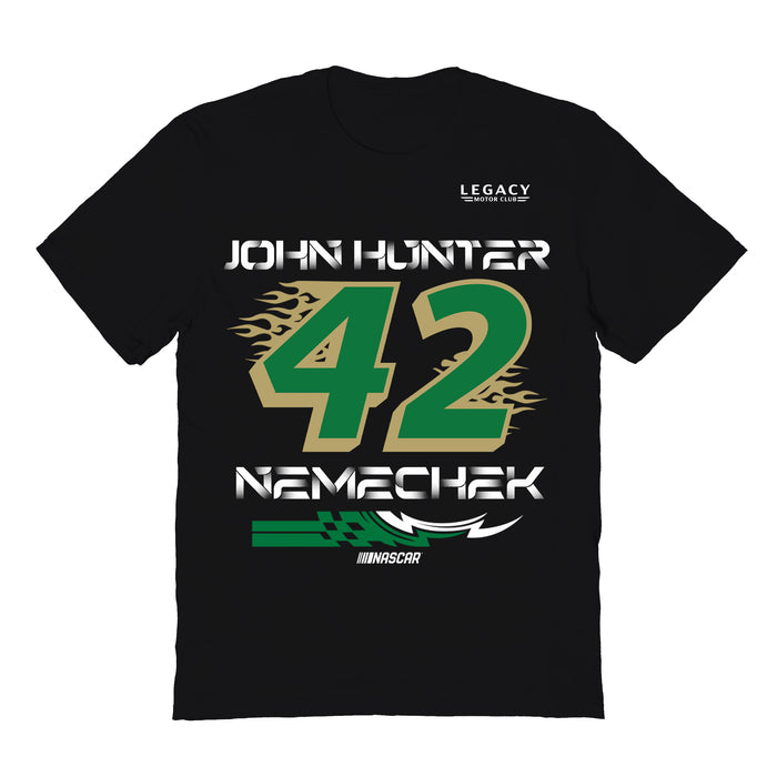 John Hunter Vive La Fete NASCAR Fire number Cotton T-Shirt Black
