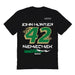 John Hunter Vive La Fete NASCAR Fire number Cotton T-Shirt Black