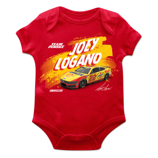 Joey Logano Cotton Short Sleeve Bodysuit Red