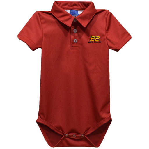 Joey Logano Vive La Fete Solid Polo Bodysuit - Red
