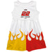 Joey Logano Vive La Fete NASCAR Car - Flames Tank Dress - White