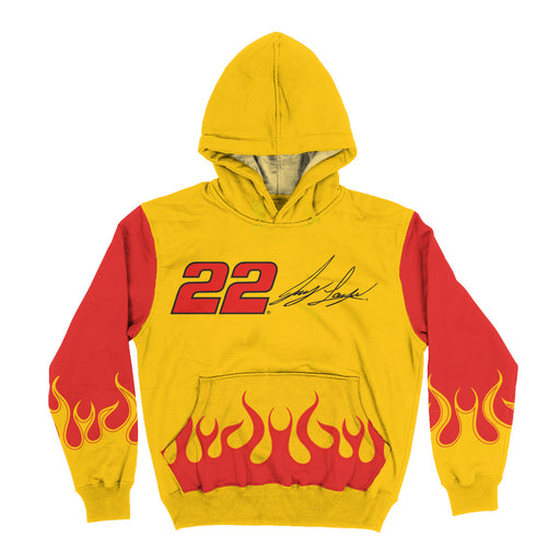 Joey Logano Vive La Fete NASCAR Pullover Hoodie - Gold