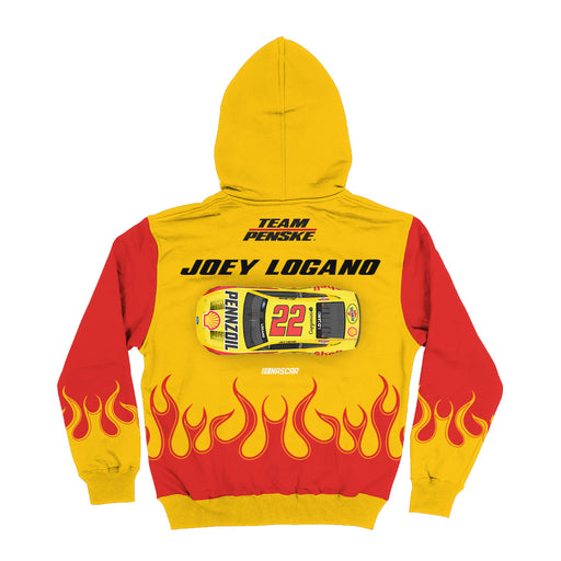 Joey Logano Vive La Fete NASCAR Pullover Hoodie - Gold - Vive La Fête - Online Apparel Store