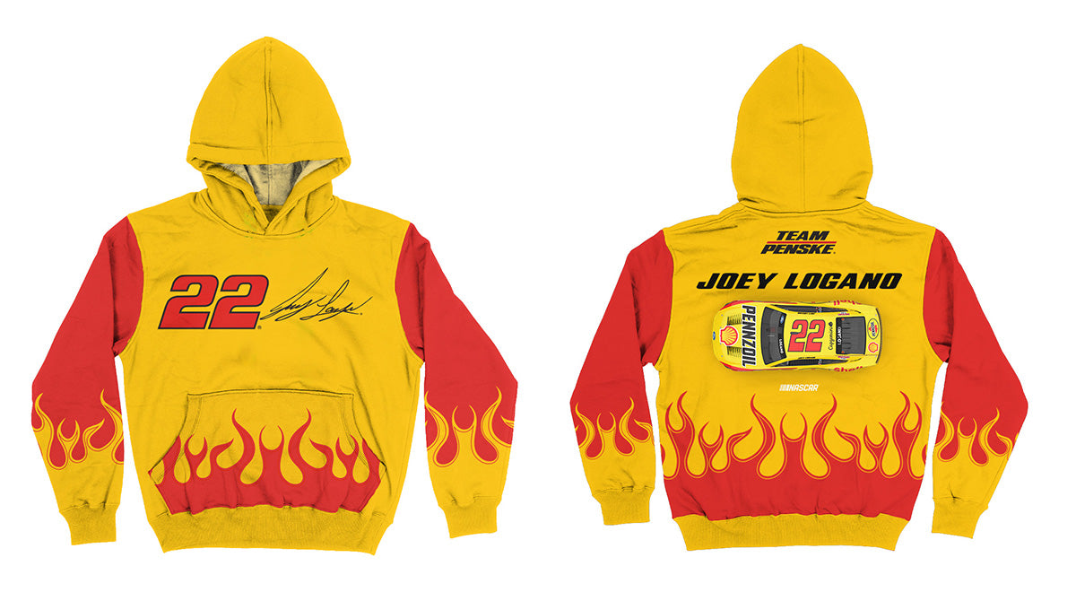 Joey Logano Vive La Fete NASCAR Pullover Hoodie - Gold - Vive La Fête - Online Apparel Store