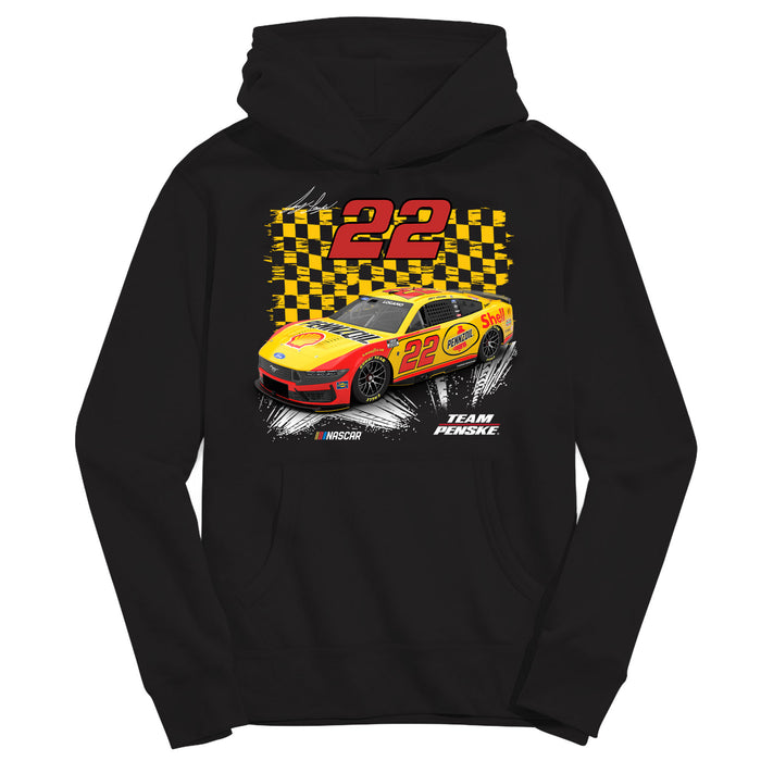 Joey Logano Vive La Fete NASCAR Pullover Cotton Hoodie - Black