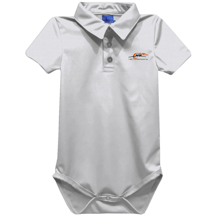 JR Motorsports Vive La Fete Solid Polo Bodysuit - White