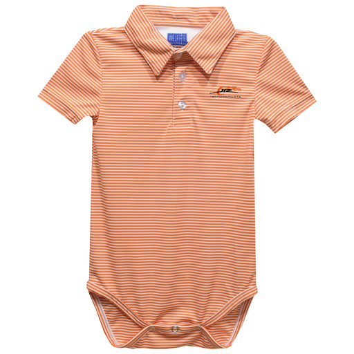 JR Motorsports Vive La Fete Polo Pencil Stripe Bodysuit - Orange