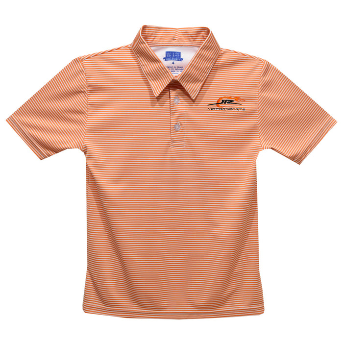 JR Motorsports Vive La Fete Pencil Stripe Polo - Orange