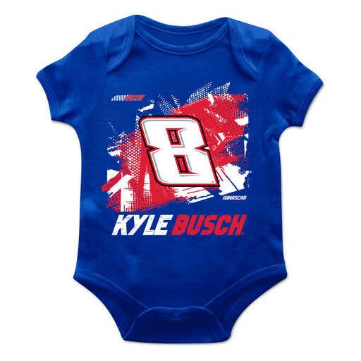 Kyle Busch Cotton Short Sleeve Bodysuit Royal