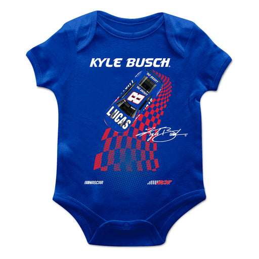 Kyle Busch Cotton Short Sleeve Bodysuit Royal